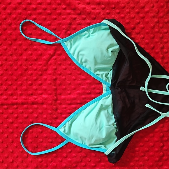 High neck Mesh Cover Bathing Suit Top XL Collections by Catalina - Picture 3 of 6